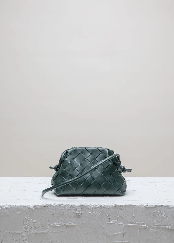 Quilted Leather Evening Bag in Gray for Sophisticated EventsAIMEE Green Gabels Clutch