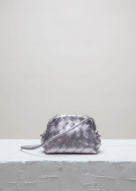 Floral - Printed Satin Clutch in Pink for Spring GalasAIMEE Rose Metallic Clutch