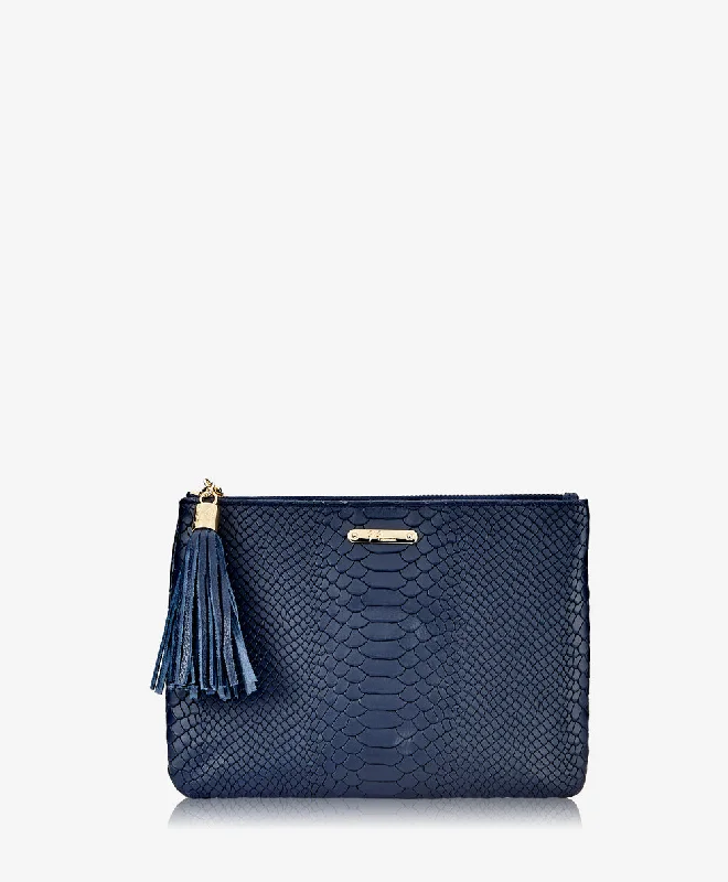 Women's Lizard - Print Clutch in Brown for a Chic LookAll in One Bag