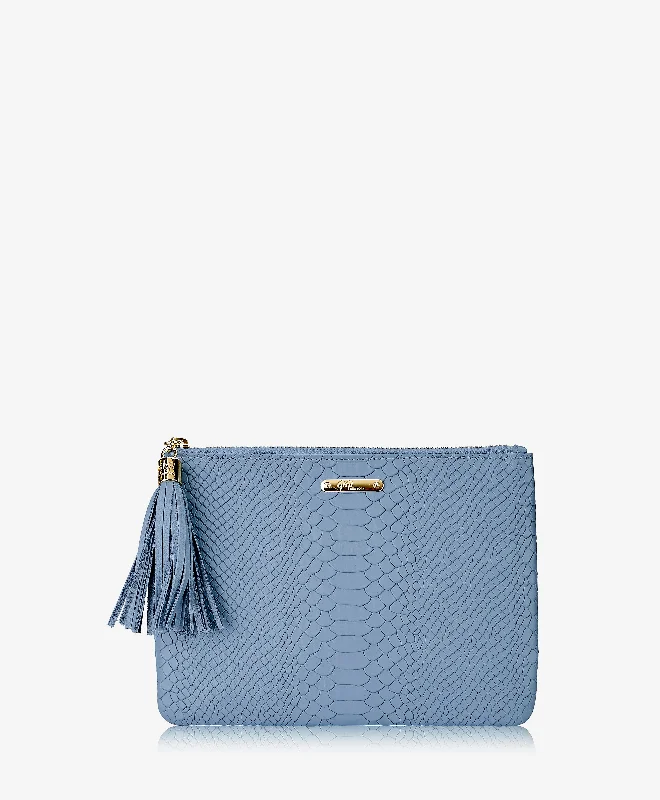 Floral - Printed Satin Clutch in Pink for Spring GalasAll in One Bag