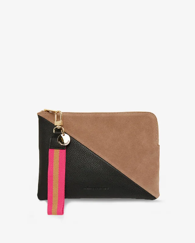 Geometric - Patterned PVC Evening Bag in Multicolor for Trendy Nights OutPaige Clutch Splice - Black & Fawn Geometric - Patterned PVC Evening Bag in Multicolor for Trendy Nights OutPaige Clutch Splice - Black & Fawn