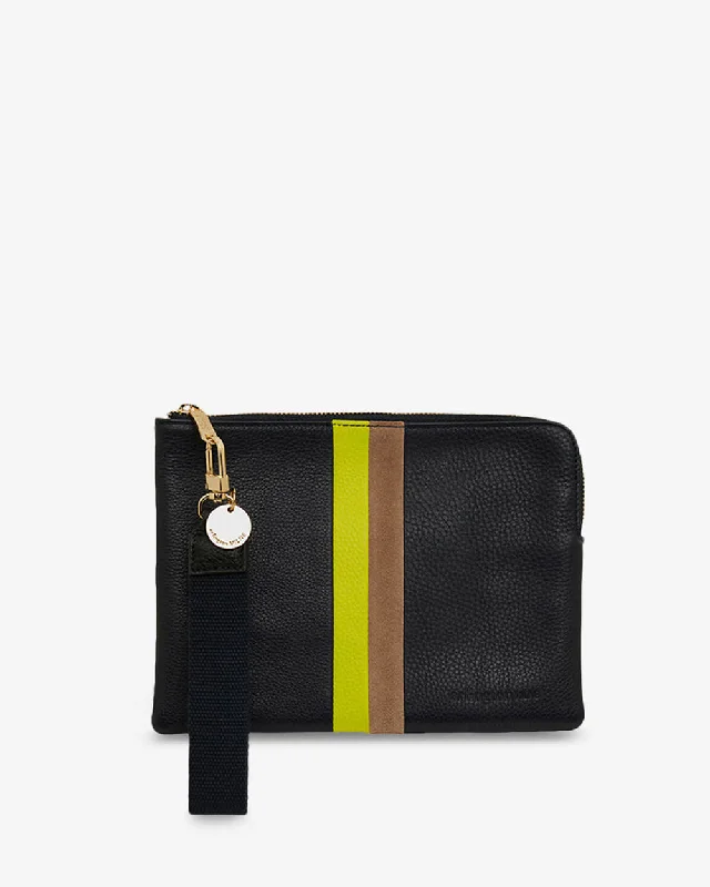 Pearl - Embellished Clutch in Cream for Bridal ShowersPaige Clutch Stripe - Navy Multi Pearl - Embellished Clutch in Cream for Bridal ShowersPaige Clutch Stripe - Navy Multi