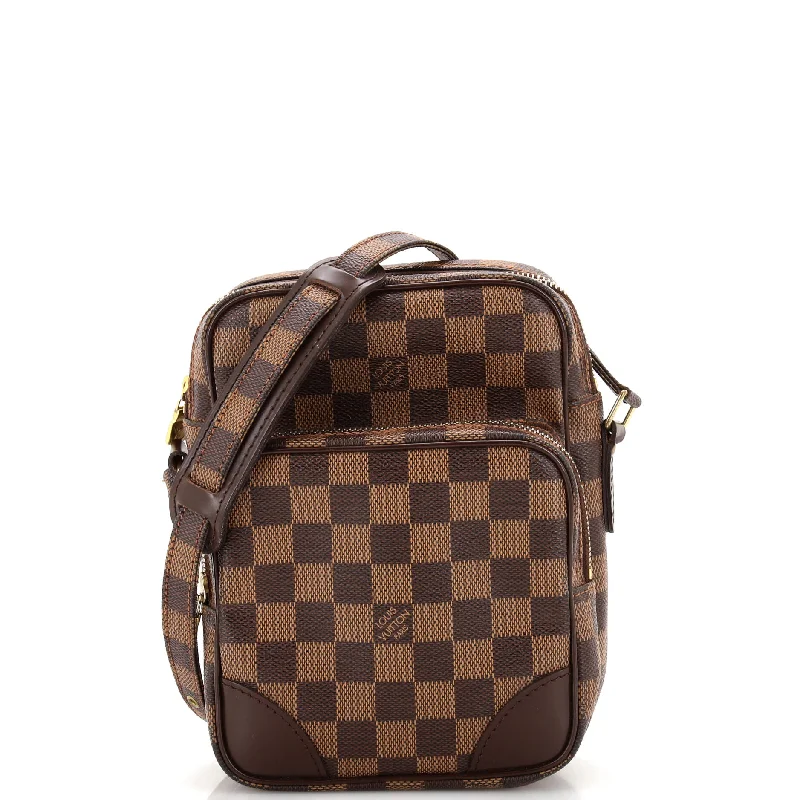 Women's Crossbody Bag with Adjustable Strap in Orange for Customizable ComfortAmazone Bag Damier