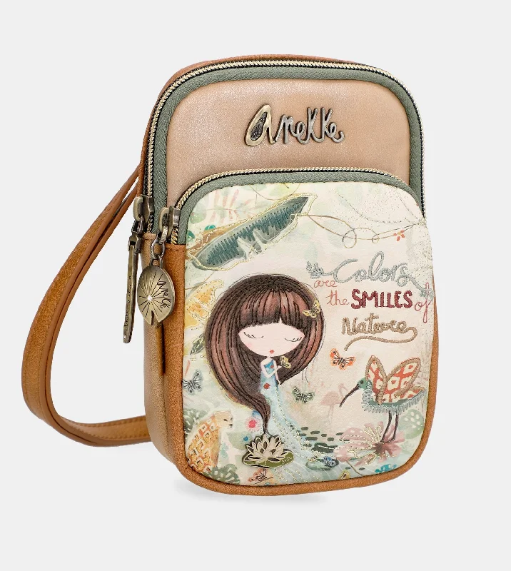 Women's Crossbody Bag with Multiple Compartments in Gray for Organized Daily UseAmazonia mini crossbody bag with pocket