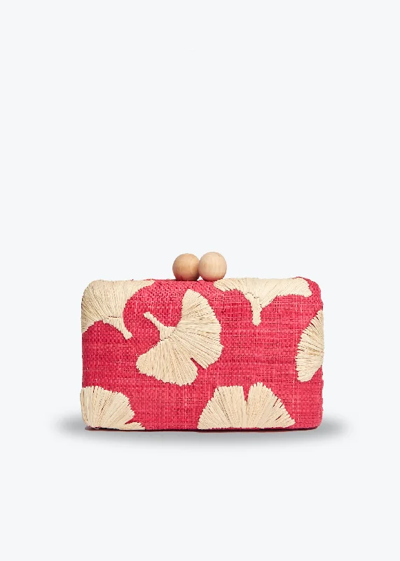 Lace - Trimmed Satin Clutch in Ivory for Garden WeddingsAmi Embroidered Straw Clutch Bag Lace - Trimmed Satin Clutch in Ivory for Garden WeddingsAmi Embroidered Straw Clutch Bag