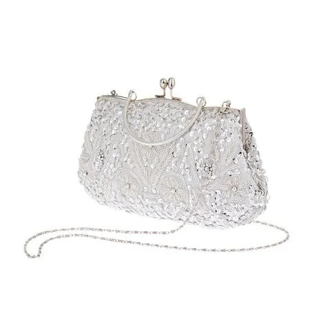 Bejeweled Clutch in Purple for Opera PerformancesBeaded Handbag Clutch Purse