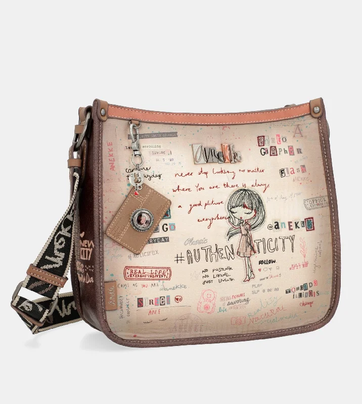 Leather - Trimmed Denim Crossbody Bag in Blue for a Vintage - Inspired LookAuthenticity square-shaped crossbody bag Leather - Trimmed Denim Crossbody Bag in Blue for a Vintage - Inspired LookAuthenticity square-shaped crossbody bag