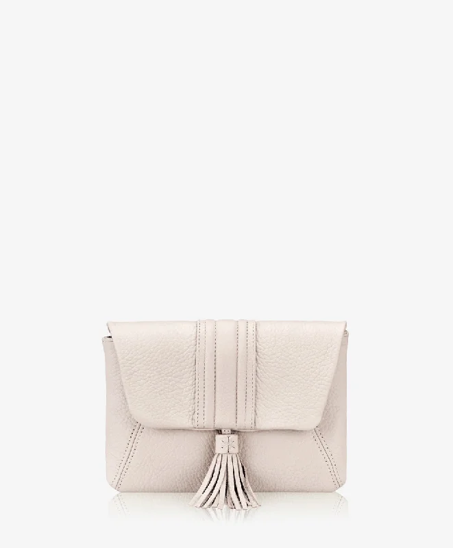 Women's Small Beaded Clutch in Silver for New Year's Eve PartyAva Clutch