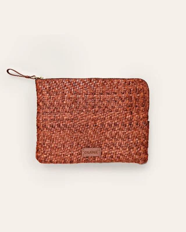 Mirrored Clutch in Silver for Futuristic - Themed GatheringsBATU S Nutmeg Twill Pouch Mirrored Clutch in Silver for Futuristic - Themed GatheringsBATU S Nutmeg Twill Pouch