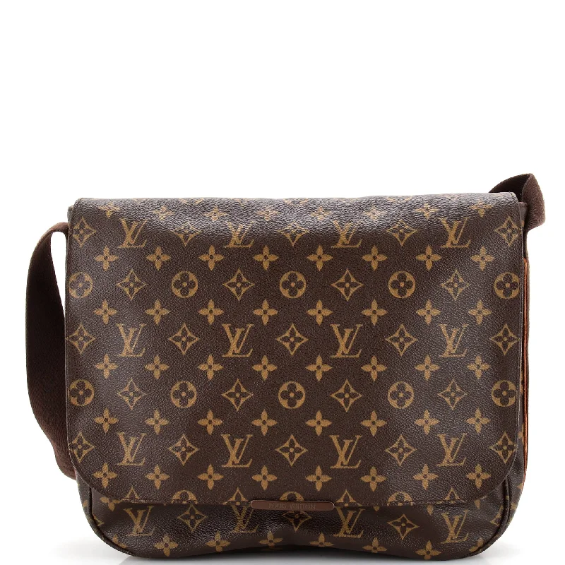 Women's Small Leather Crossbody Bag in Black with Gold Hardware for Evening PartiesBeaubourg Messenger Bag Monogram Canvas MM Women's Small Leather Crossbody Bag in Black with Gold Hardware for Evening PartiesBeaubourg Messenger Bag Monogram Canvas MM