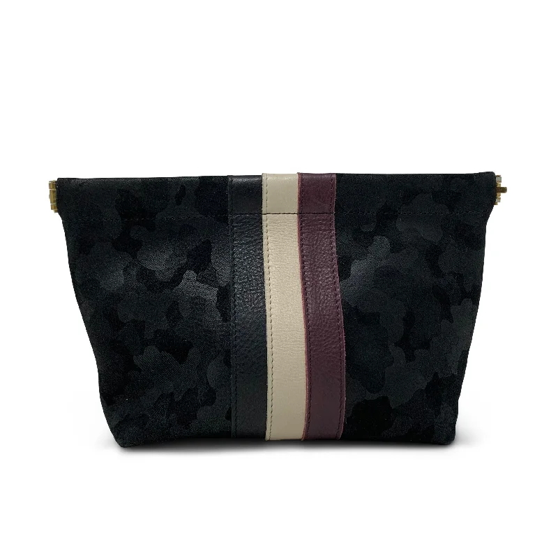 Bejeweled Clutch in Purple for Opera PerformancesBlack Camo Suede Make Up Bag
