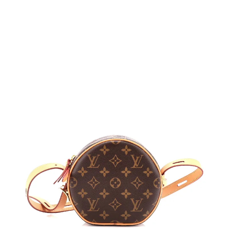 Women's Mini Crossbody Bag in Pink Velvet with Rhinestone Accents for Girls' Nights OutBoite Chapeau Souple Bag Monogram Canvas PM