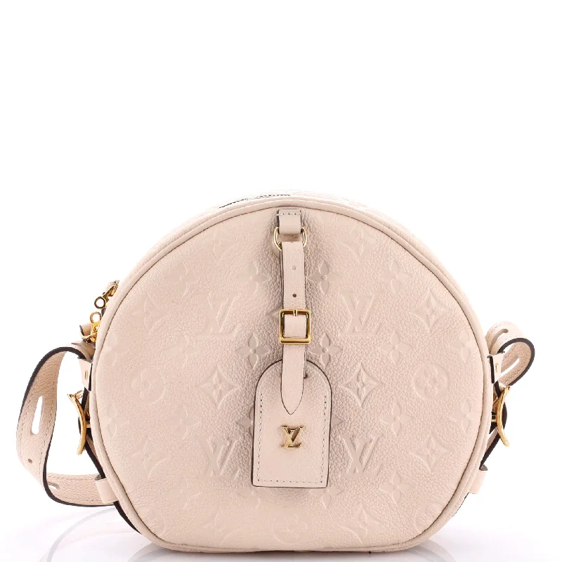 Women's Crossbody Bag with Multiple Compartments in Gray for Organized Daily UseBoite Chapeau Souple Bag Monogram Empreinte Leather MM