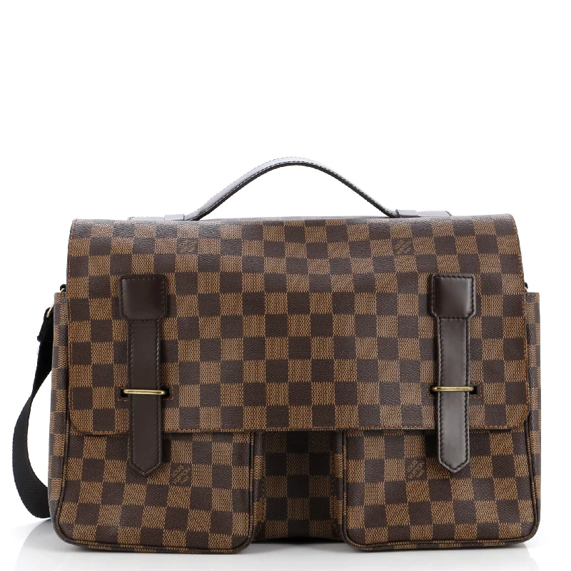 Metallic Crossbody Bag in Silver for New Year's Eve and Special CelebrationsBroadway Bag Damier