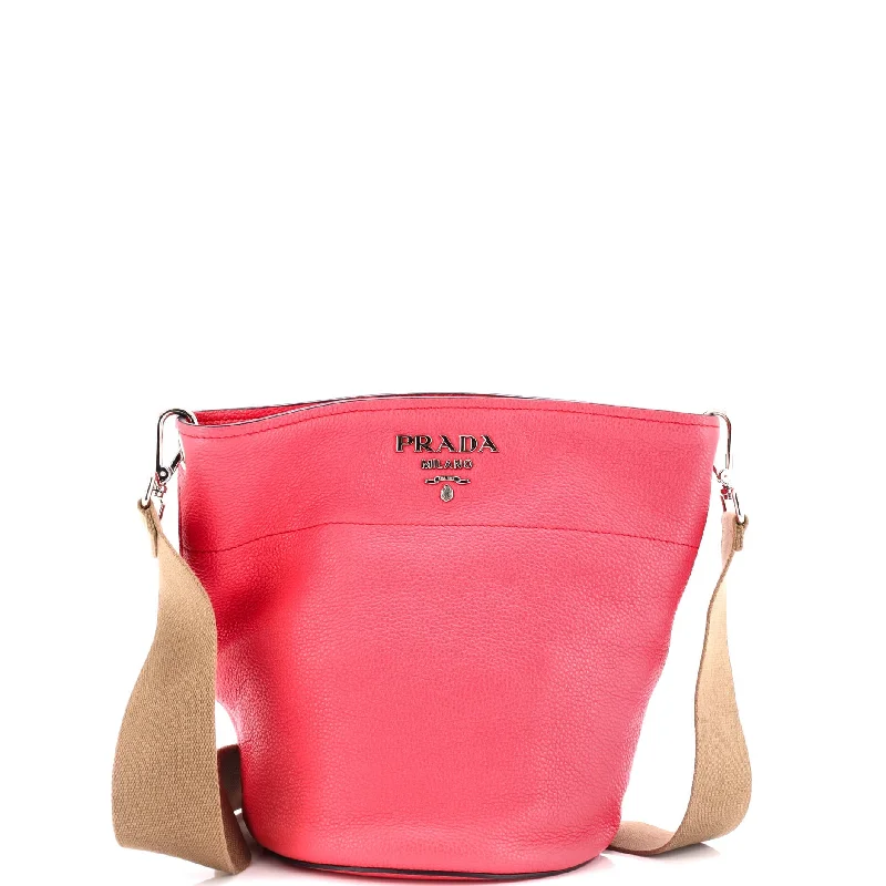Geometric - Printed PVC Crossbody Bag in Multicolor for Trendy Street StyleBucket Messenger Bag Vitello Daino Small