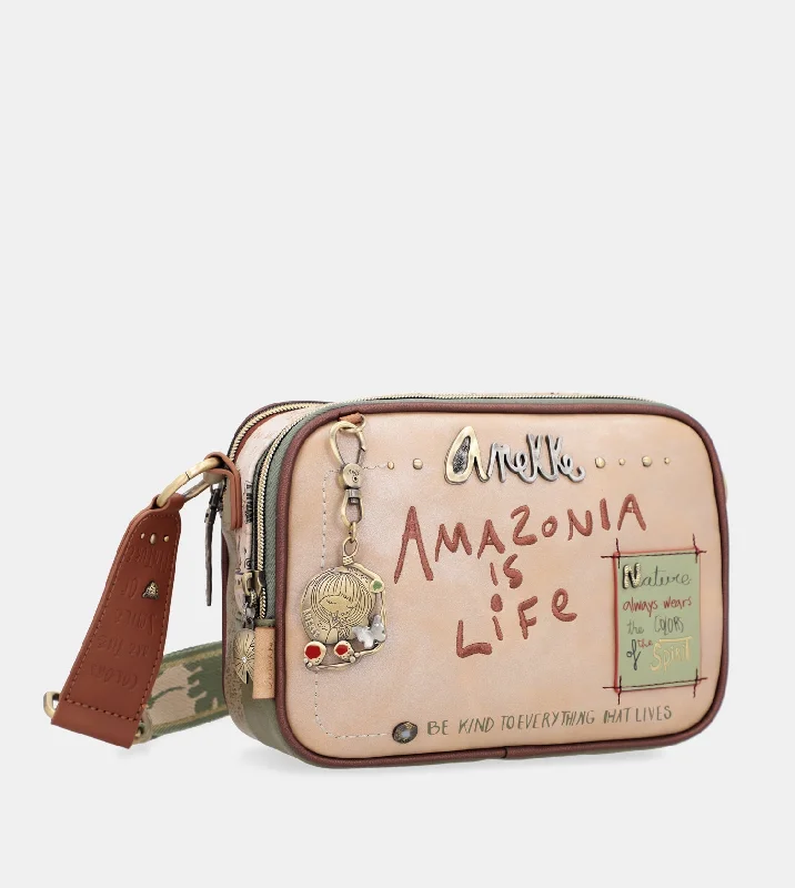 Women's Crossbody Bag with Adjustable Strap in Orange for Customizable ComfortButterfly crossbody bag with double compartments