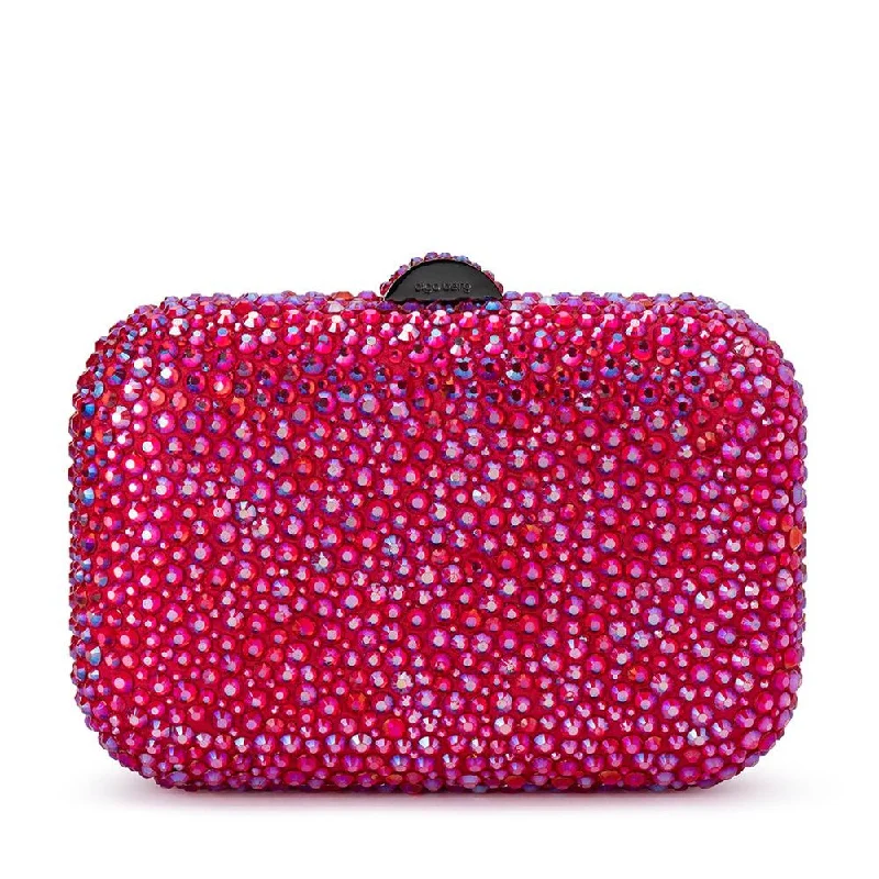 Mirrored Clutch in Silver for Futuristic - Themed GatheringsCASEY Hot Fix Clutch