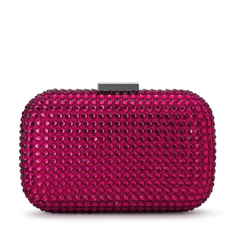 Women's Studded Leather Evening Bag in Black for Rock - n - Roll NightsCAYDENCE Hotfix Clutch