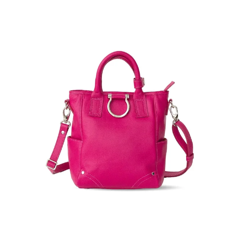 Silver Fuchsia Oil Leather