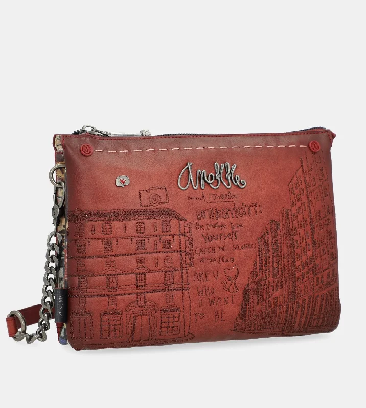 Women's Crossbody Bag with Multiple Compartments in Gray for Organized Daily UseCity Art double compartment crossbody bag Women's Crossbody Bag with Multiple Compartments in Gray for Organized Daily UseCity Art double compartment crossbody bag