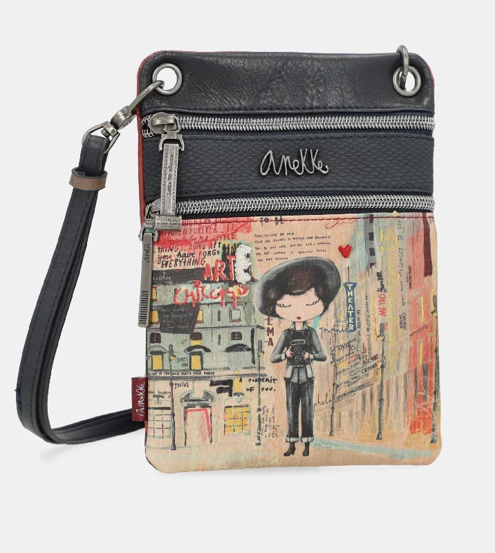 Plus - size Women's Crossbody Bag in Burgundy for Ample StorageCity Art mini crossbody bag with two compartments Plus - size Women's Crossbody Bag in Burgundy for Ample StorageCity Art mini crossbody bag with two compartments