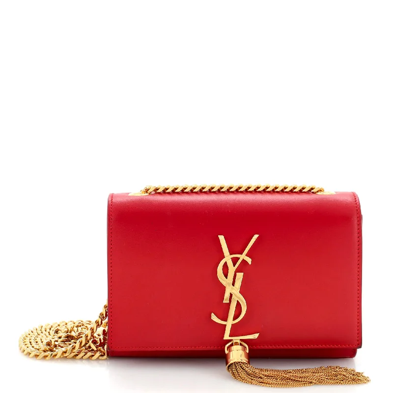 Suede Crossbody Bag in Olive Green for Fall Fashion StatementsClassic Monogram Tassel Crossbody Bag Leather Small