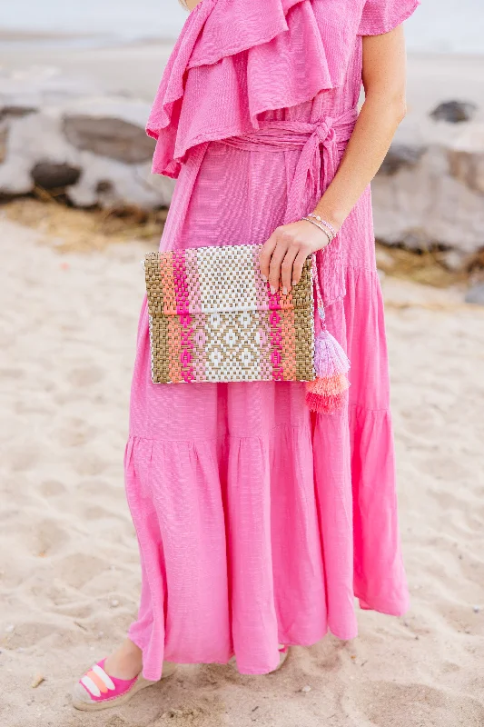 Bejeweled Clutch in Purple for Opera PerformancesClutch - Pink Sunset Citron
