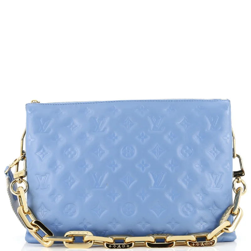 Geometric - Printed PVC Crossbody Bag in Multicolor for Trendy Street StyleCoussin Bag Monogram Embossed Lambskin MM Geometric - Printed PVC Crossbody Bag in Multicolor for Trendy Street StyleCoussin Bag Monogram Embossed Lambskin MM