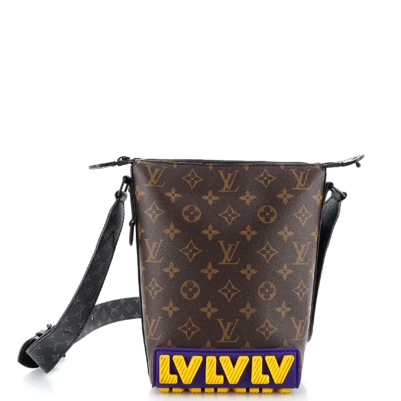Embroidered Silk Crossbody Bag in Purple for Formal Events and WeddingsCruiser Messenger Limited Edition LV Rubber Monogram Canvas and Monogram Eclipse