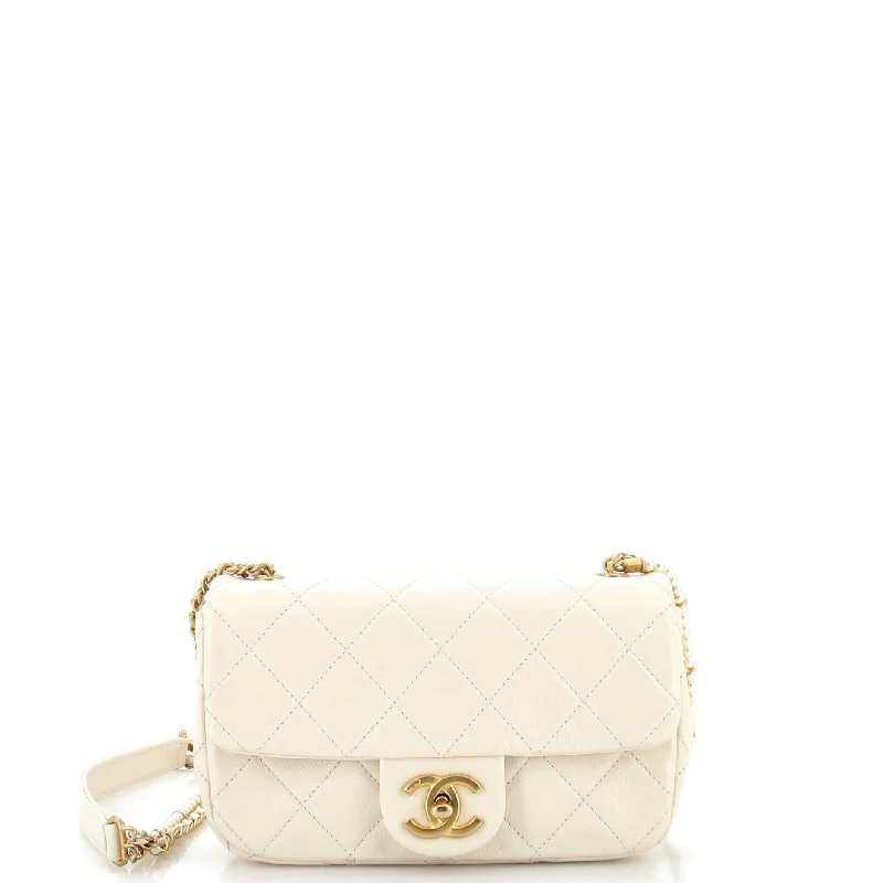 Large Faux Leather Crossbody Bag in Brown with Tassel Details for Casual TravelCrystal Pearls Chain Flap Bag Quilted Calfskin Small