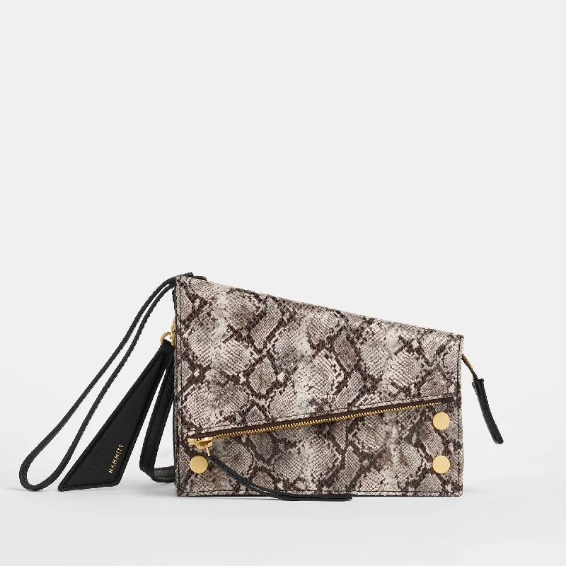 Geometric - Patterned PVC Evening Bag in Multicolor for Trendy Nights OutCurtis | Contrast Snake/Brushed Gold Geometric - Patterned PVC Evening Bag in Multicolor for Trendy Nights OutCurtis | Contrast Snake/Brushed Gold