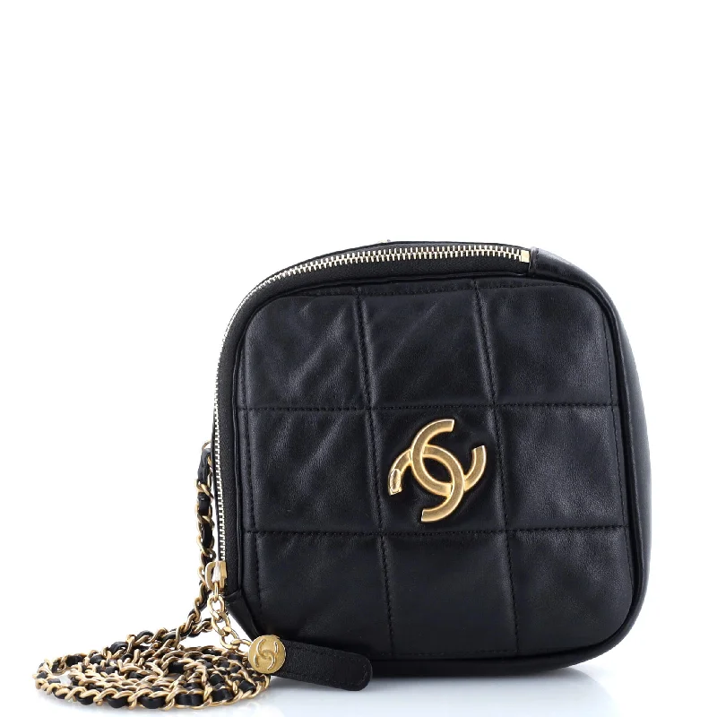 Large Faux Leather Crossbody Bag in Brown with Tassel Details for Casual TravelDiamond Chain Crossbody Bag Quilted Lambskin Small