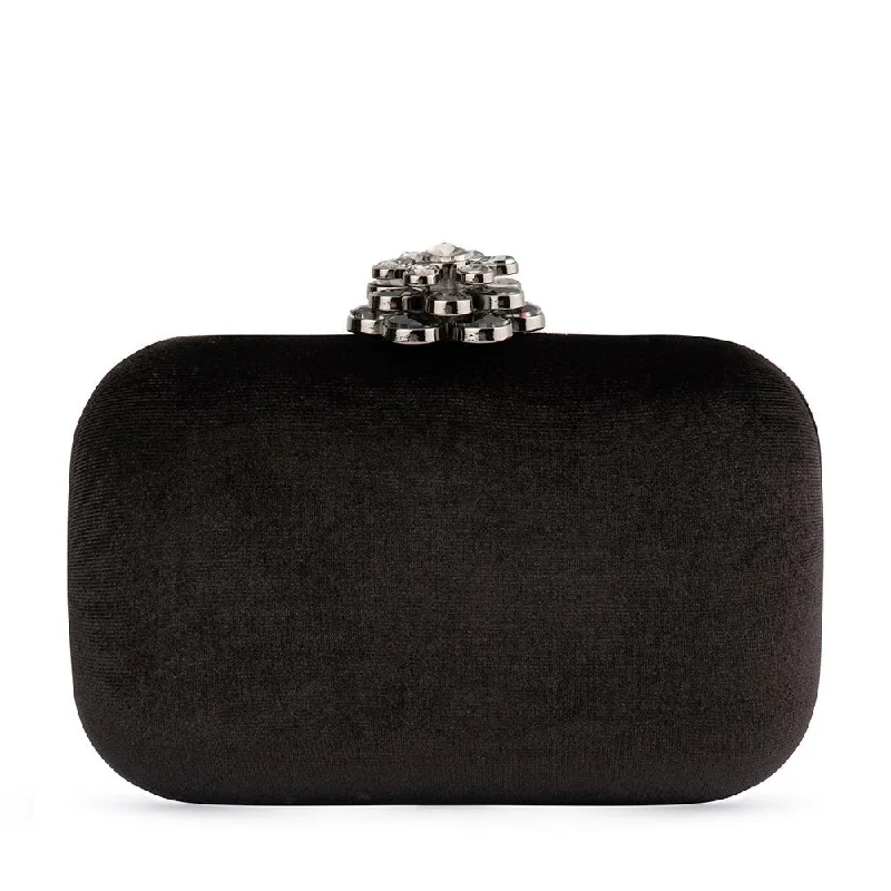 Women's Monogrammed Leather Clutch in Tan for Personalized StyleEMILIA Velvet Clutch
