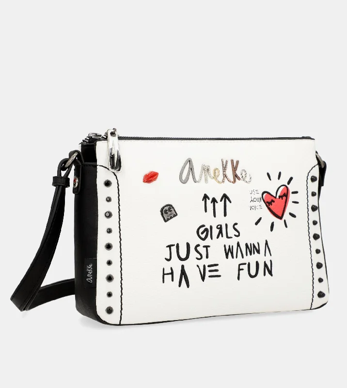 Plus - size Women's Crossbody Bag in Burgundy for Ample StorageEnergy 3 compartments white crossbody bag