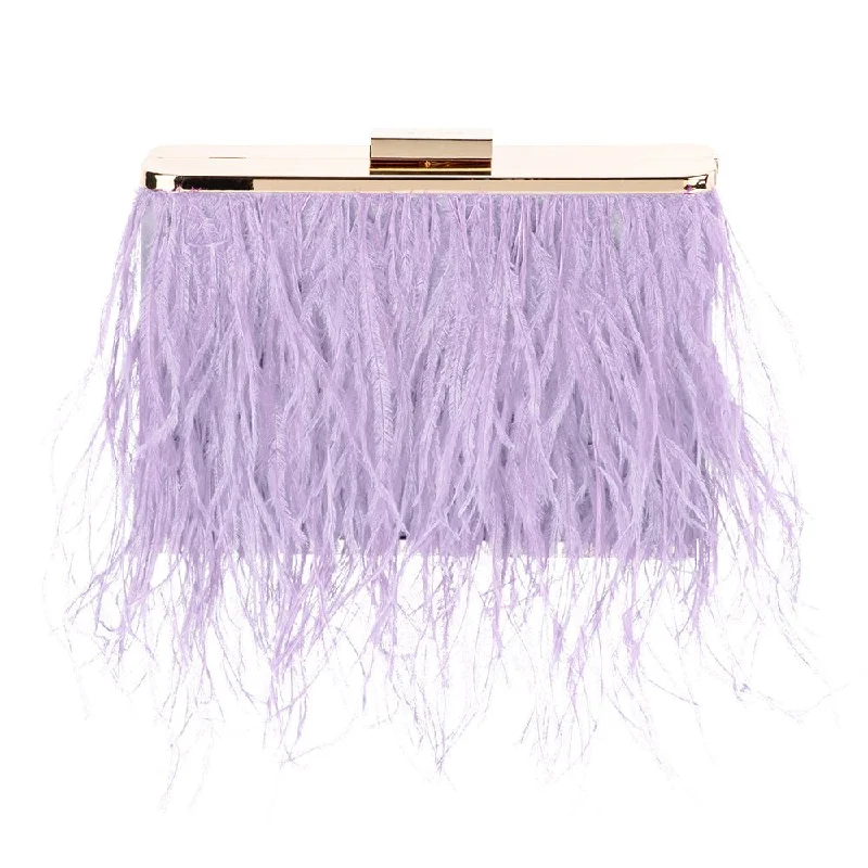 Geometric - Patterned PVC Evening Bag in Multicolor for Trendy Nights OutESTELLE Feather Clutch Geometric - Patterned PVC Evening Bag in Multicolor for Trendy Nights OutESTELLE Feather Clutch