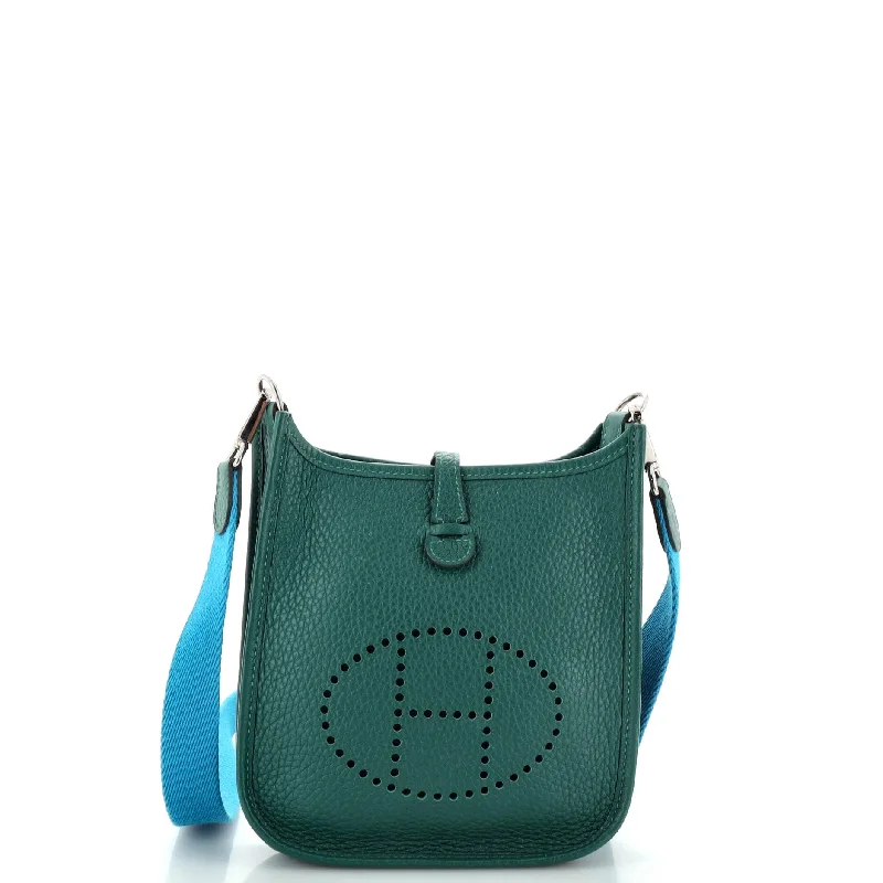 Leather - Trimmed Denim Crossbody Bag in Blue for a Vintage - Inspired LookEvelyne Bag Gen III Clemence TPM Leather - Trimmed Denim Crossbody Bag in Blue for a Vintage - Inspired LookEvelyne Bag Gen III Clemence TPM