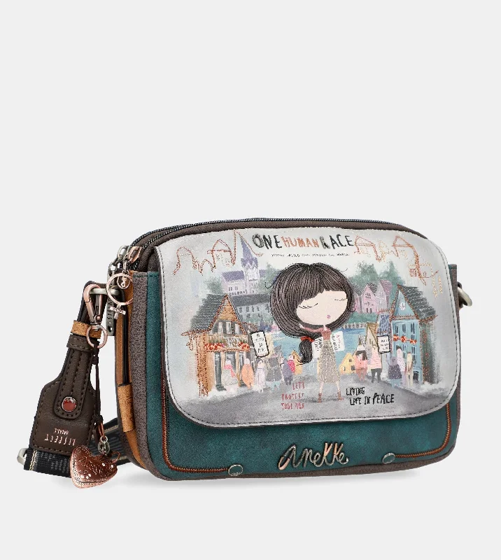 Women's Crossbody Bag with Adjustable Strap in Orange for Customizable ComfortFlap shoulder bag Voice
