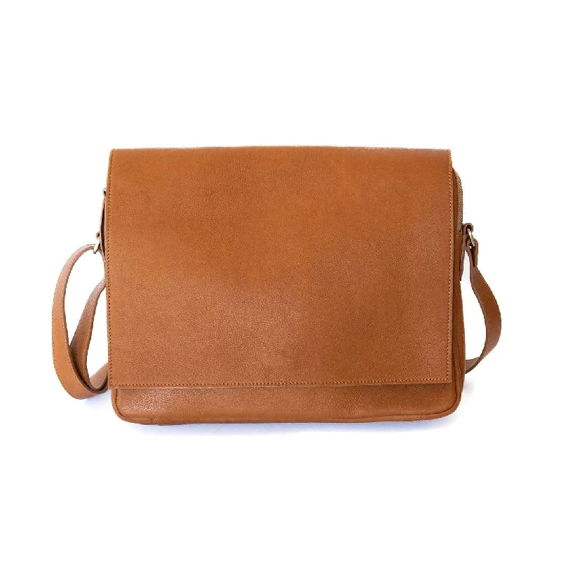 Women's Crossbody Bag with Zippered Pocket on the Back in Red for SecurityFord Messenger Bag