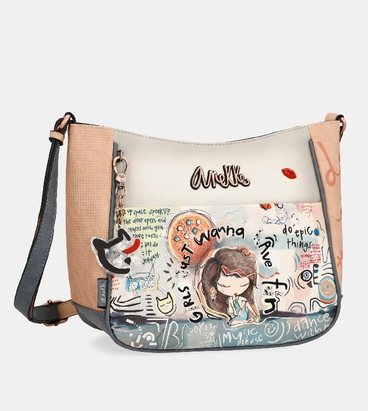 Medium - sized Canvas Crossbody Bag in Beige with Floral Print for Spring OutingsFun & Music large crossbody bag Medium - sized Canvas Crossbody Bag in Beige with Floral Print for Spring OutingsFun & Music large crossbody bag