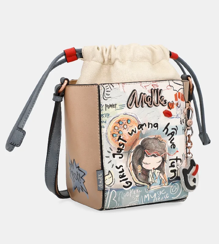 Women's Crossbody Bag with Magnetic Closure in White for Quick AccessFun & Music Satchel bag Fun & Music Women's Crossbody Bag with Magnetic Closure in White for Quick AccessFun & Music Satchel bag Fun & Music