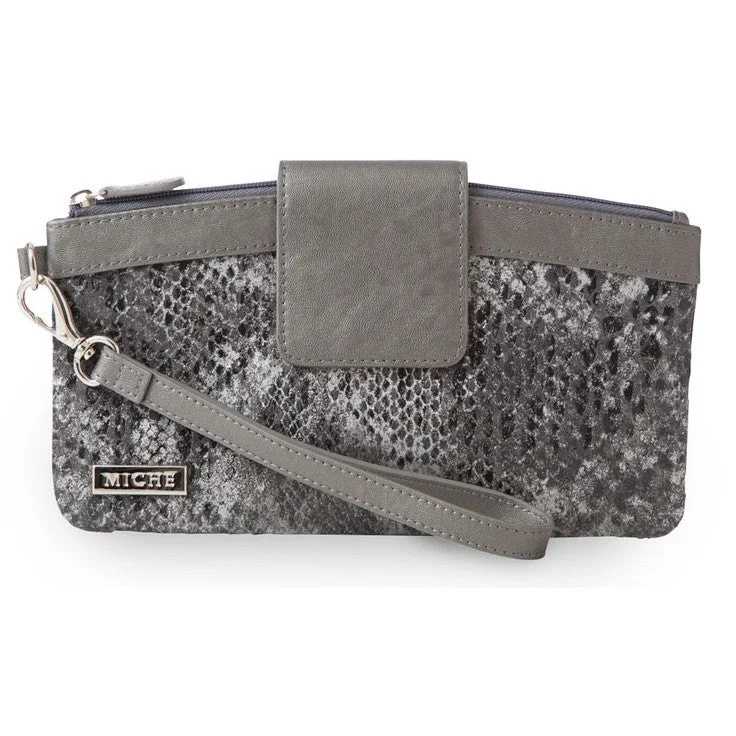 Bejeweled Clutch in Purple for Opera PerformancesGrey Snake Clutch