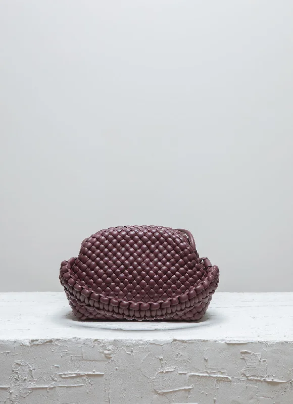 Bejeweled Clutch in Purple for Opera PerformancesHANA Dark Maroon Clutch