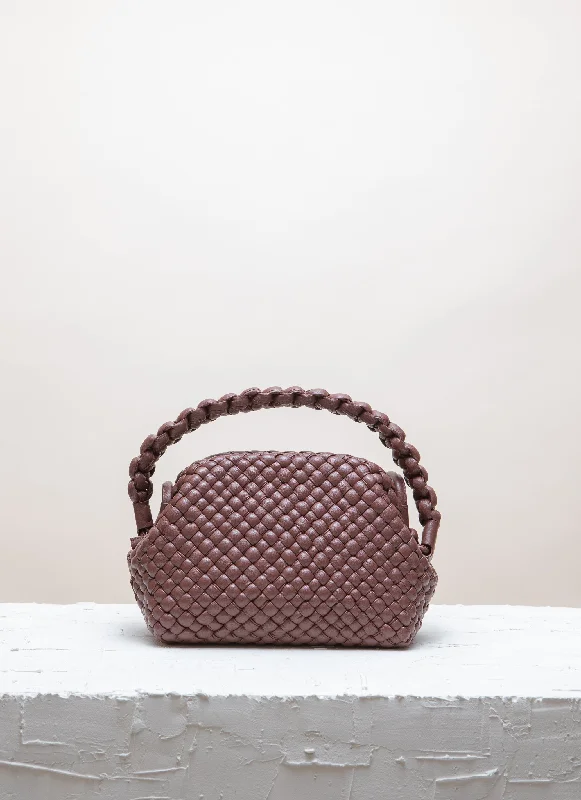 Pearl - Embellished Clutch in Cream for Bridal ShowersHANA Mauve Clutch