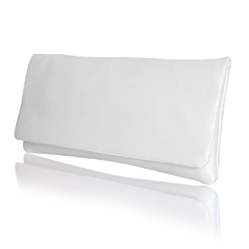 Velvet Clutch Bag in Burgundy with Crystal Embellishments for Formal DinnersIvory satin bridal wedding clutch handbag HAPPILY EVER AFTER