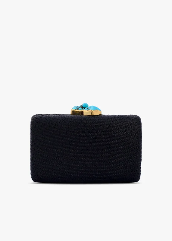 Women's Lizard - Print Clutch in Brown for a Chic LookJen clutch with turquoise stone Women's Lizard - Print Clutch in Brown for a Chic LookJen clutch with turquoise stone