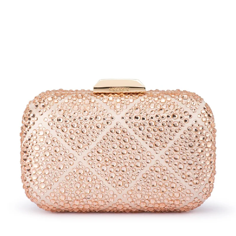 Women's Small Beaded Clutch in Silver for New Year's Eve PartyKEREN Diamond Hotfix Clutch Women's Small Beaded Clutch in Silver for New Year's Eve PartyKEREN Diamond Hotfix Clutch