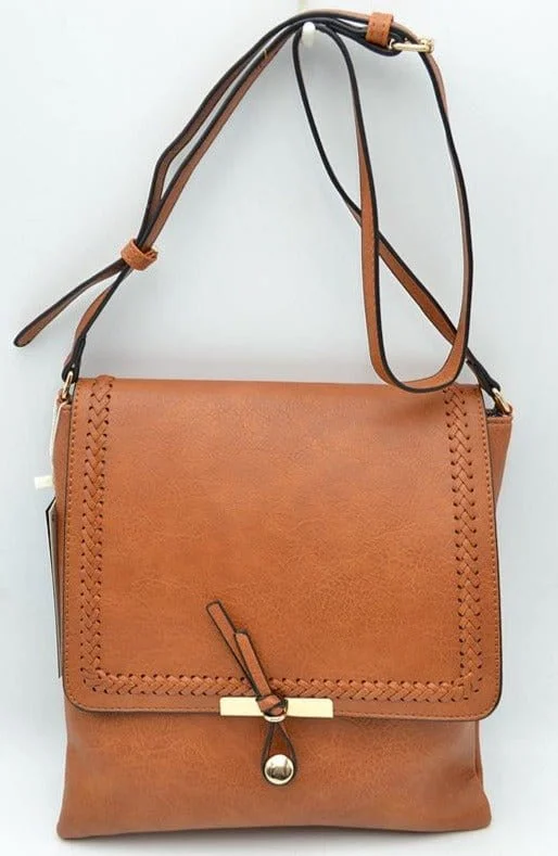 Women's Crossbody Bag with Chain Strap in Gold for a Glamorous TouchLHU238-2C Braided Stitch Flapover Crossbody Bag Women's Crossbody Bag with Chain Strap in Gold for a Glamorous TouchLHU238-2C Braided Stitch Flapover Crossbody Bag