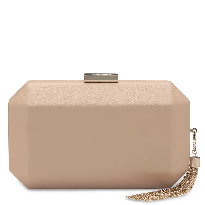 Mirrored Clutch in Silver for Futuristic - Themed GatheringsLIA Facetted Clutch