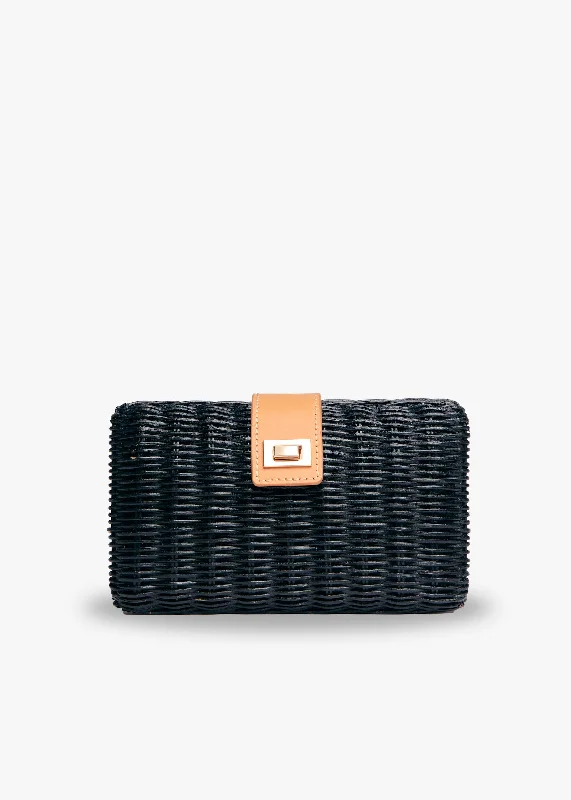 Floral - Printed Satin Clutch in Pink for Spring GalasLou Wicker Straw Clutch Bag
