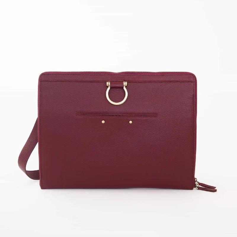 Deep Red Oil Leather